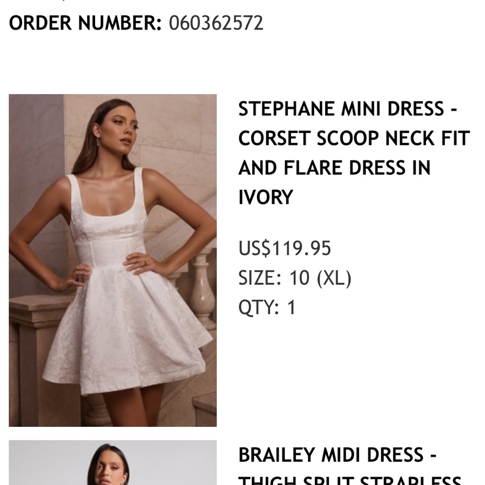 Stephanie corset mini dress